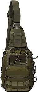 BOMTURN Tactical Backpack-1000D Waterproof Military Backpack/Laser-Cut/CCW Bags Sling Bag Tactical Satchel Shoulder Bag Men