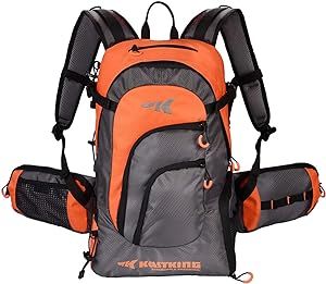 KastKing Day Tripper Fishing Backpack Tackle Bags, Fishing Gear Bag, Large Waterproof Fishing Tackle Storage Bags, Orange, Extra-Large(21.25x13.4x9.25 Inches, Without Box)